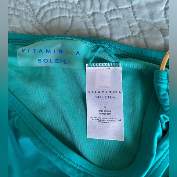 NWT Teal Bikini Bottom with Gold Rings - Picture 4 of 4